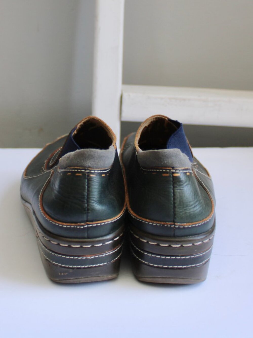 Spring Step L'artiste Burbank Leather Clogs Hand-Painted Women Size 41 / 9.5 US - Picture 4 of 10